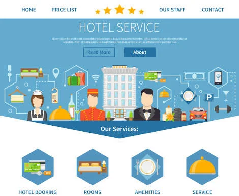 Hotel service page design packages